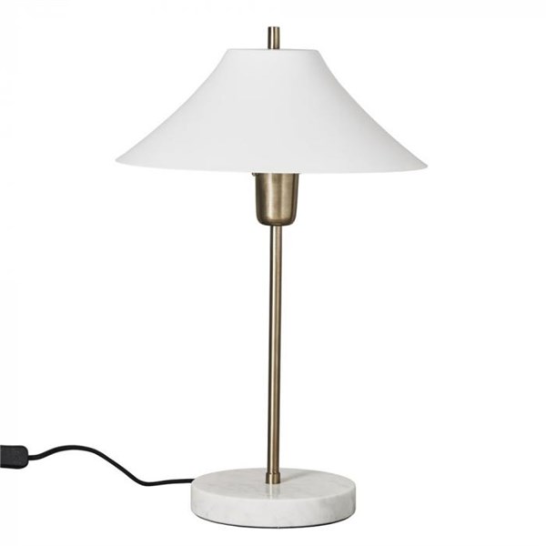 Sofia bordlampe H52 cm. hvid 