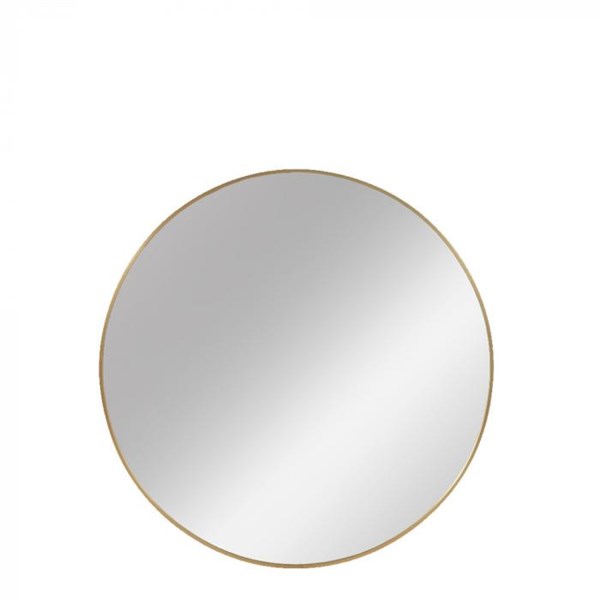 Hallia spejl Ø80 cm. lys guld 