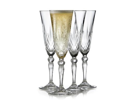 Lyngby krystal melodia champagneglas