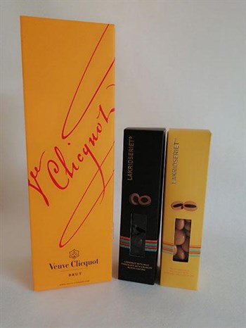 Gave med Veuve Clicquot brut og lakrids